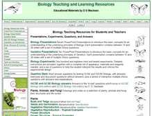 Tablet Screenshot of biology-resources.com
